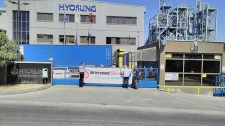 DİSK Tekstil Hyosung fabrikasında greve çıktı