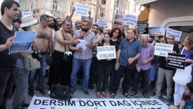 dersimliler orman yanginlarini protesto etti