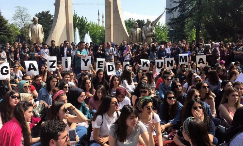 gazi universitesi eylem